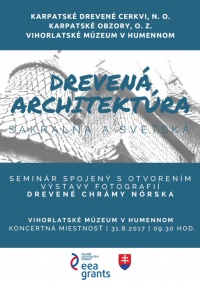 Drevená architektúra – sakrálna a svetská