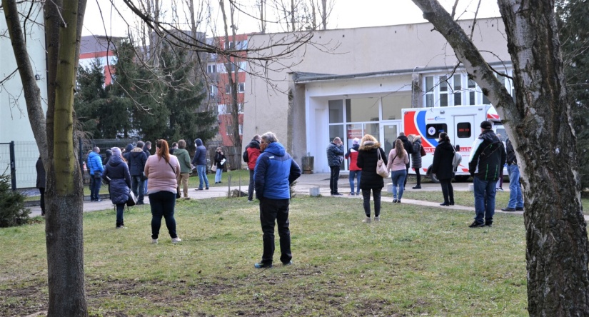 Veľkokapacitné očkovanie v Humennom (6.3.)