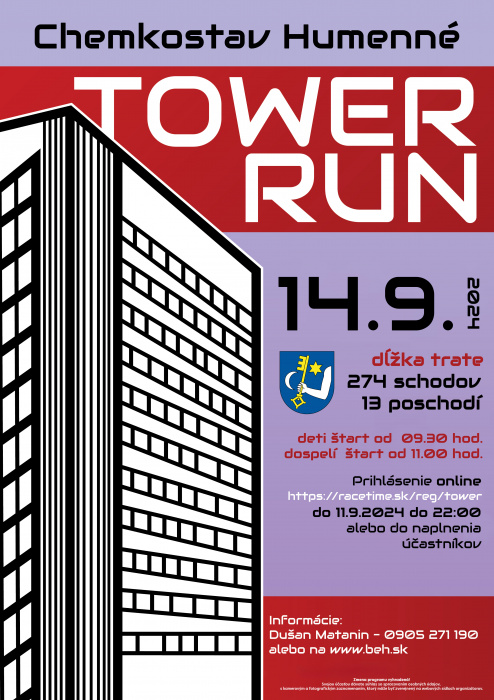 Chemkostav Humenné Tower Run 2024